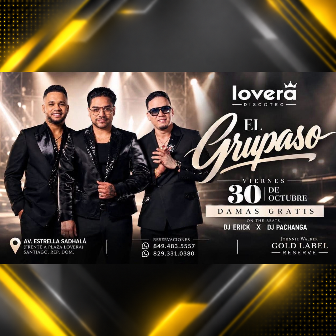 Afiche de El Grupaso en vivo en Lovera Discotec | 30-10-2026