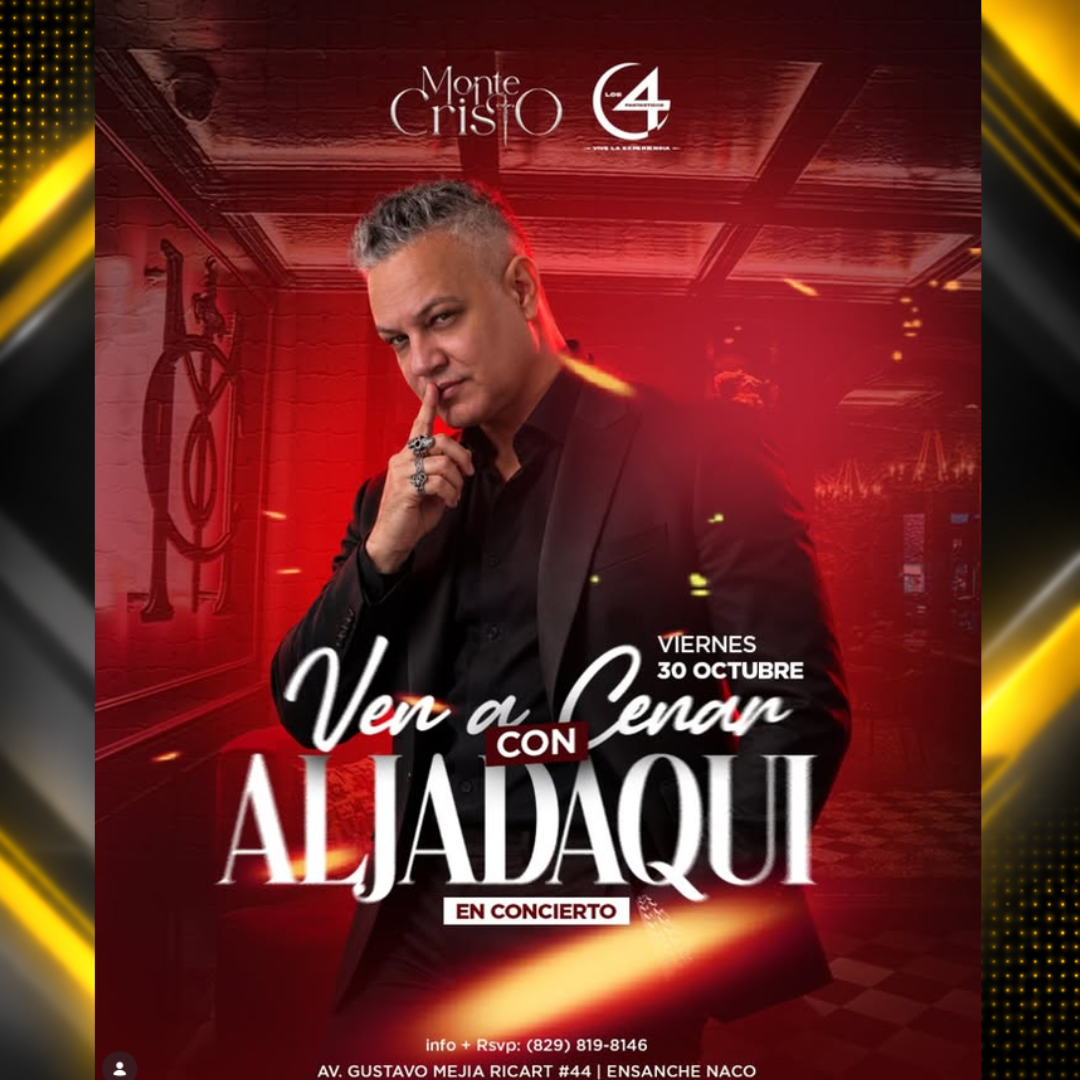 Afiche de Aljadaqui en concierto en Monte Cristo | 30-10-2026