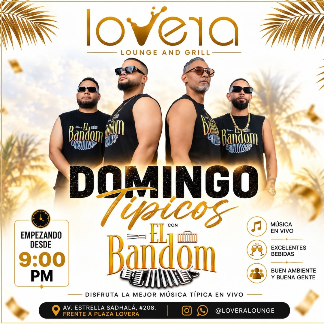 Afiche de El Bandom en vivo en Lovera Lounge & Grill | 25-10-2026