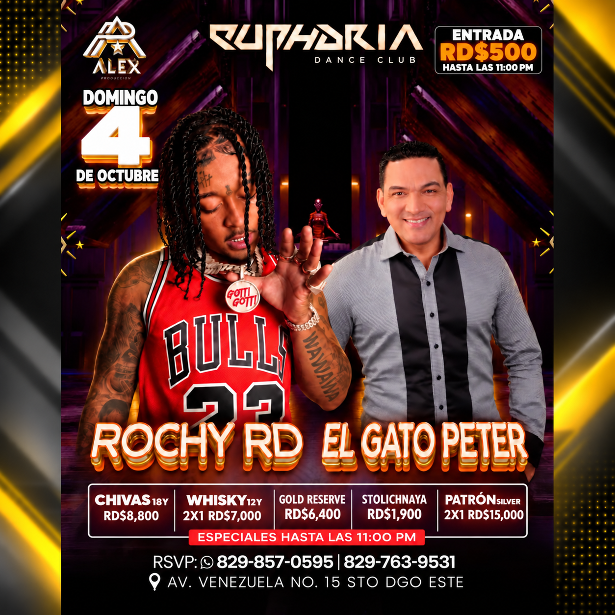 Afiche de Rochy RD en Euphoria Dance Club | 04-10-2026